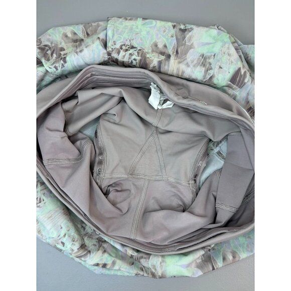 Lululemon women's 8 pace rival plisse bloom multi/mauve grey athletic skort - Picture 7 of 8